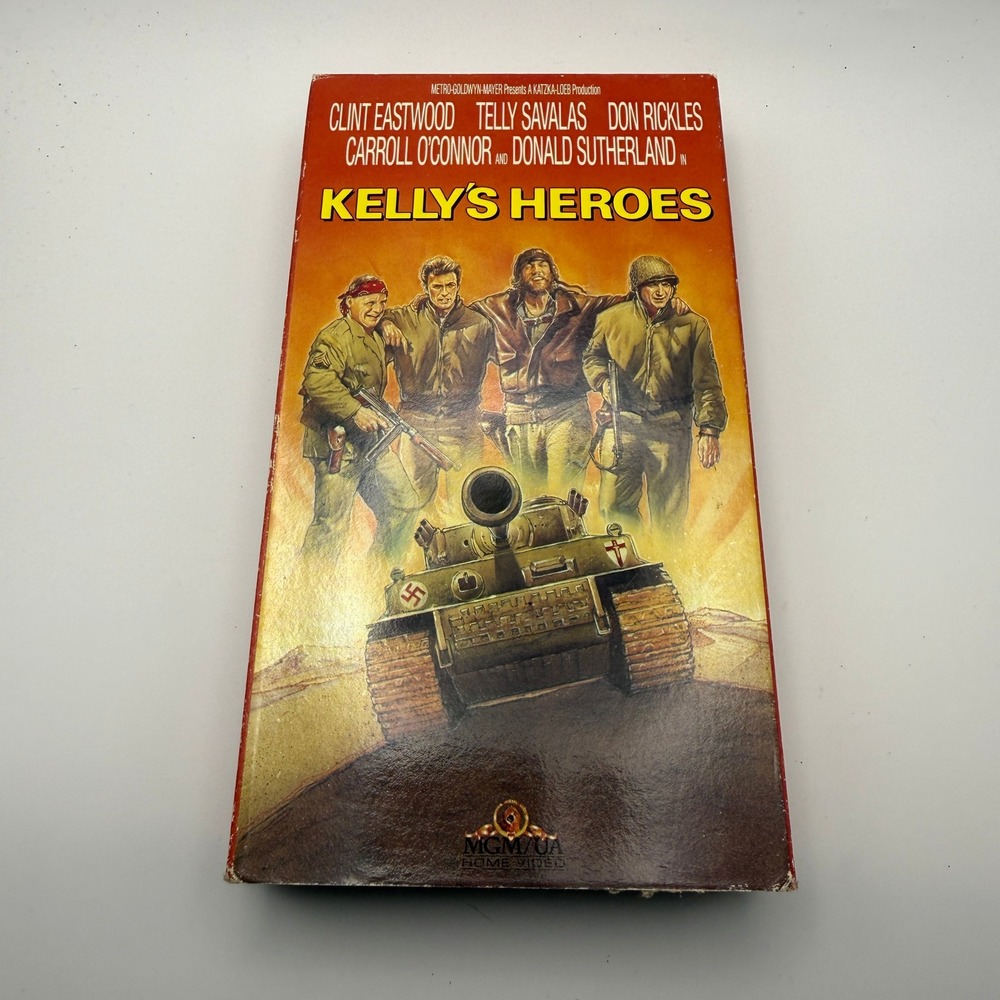 Kelly's Heroes VHS Clint Eastwood Telly Savalas MGM/UA War Comedy Movie V9 - Picture 2 of 5